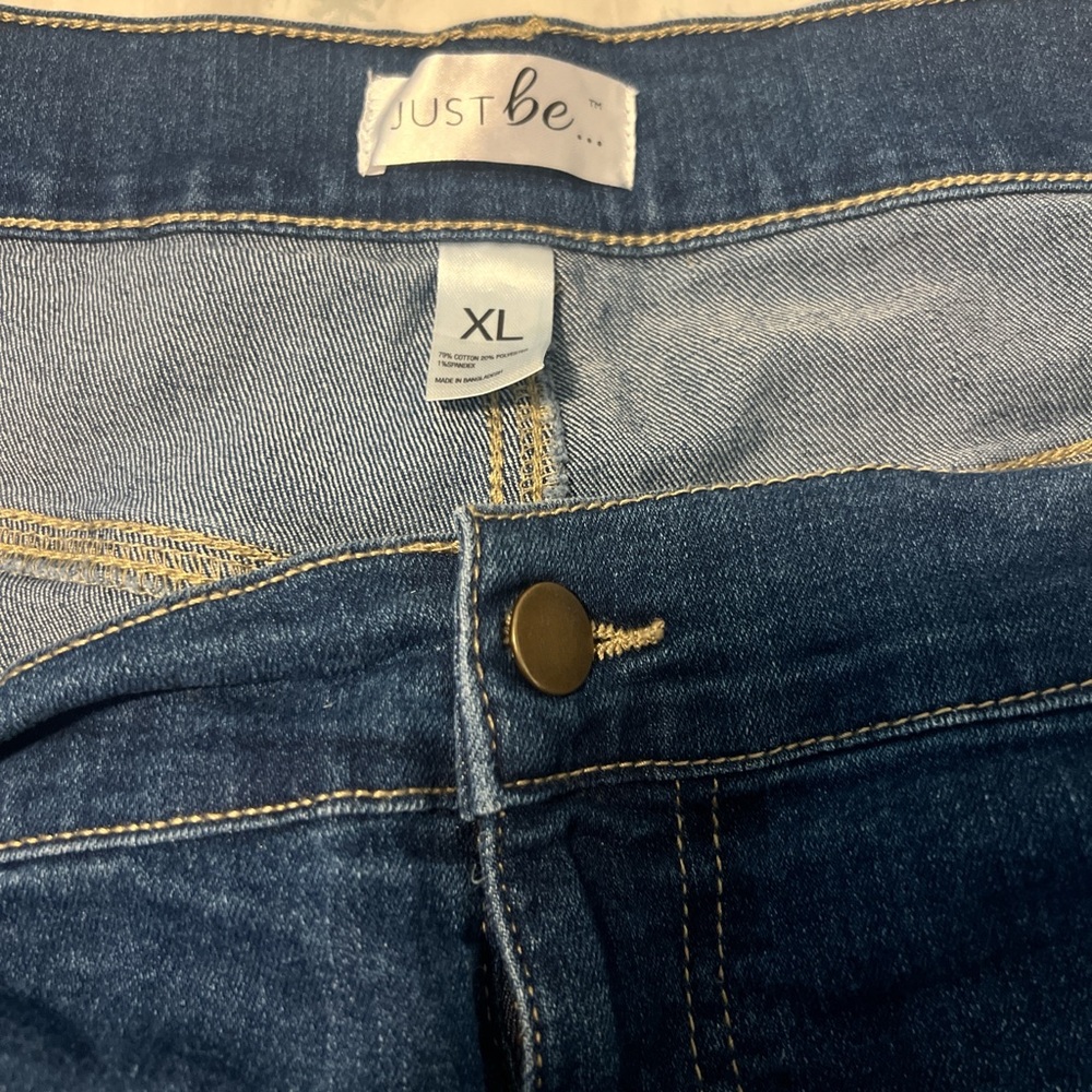 Just Be High Rise Women's Dark Blue Denim Shorts